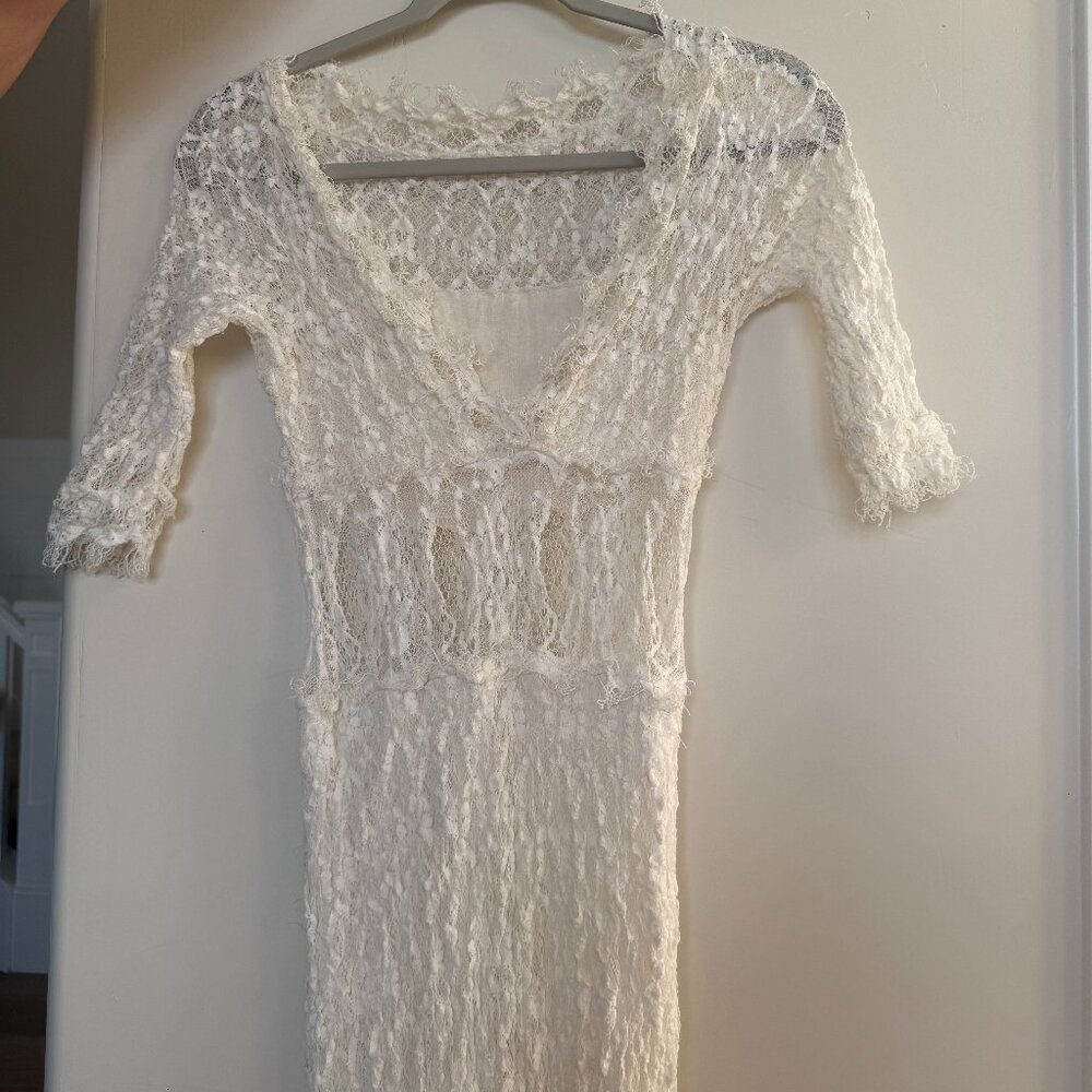 Night Cap White Lace Dress
